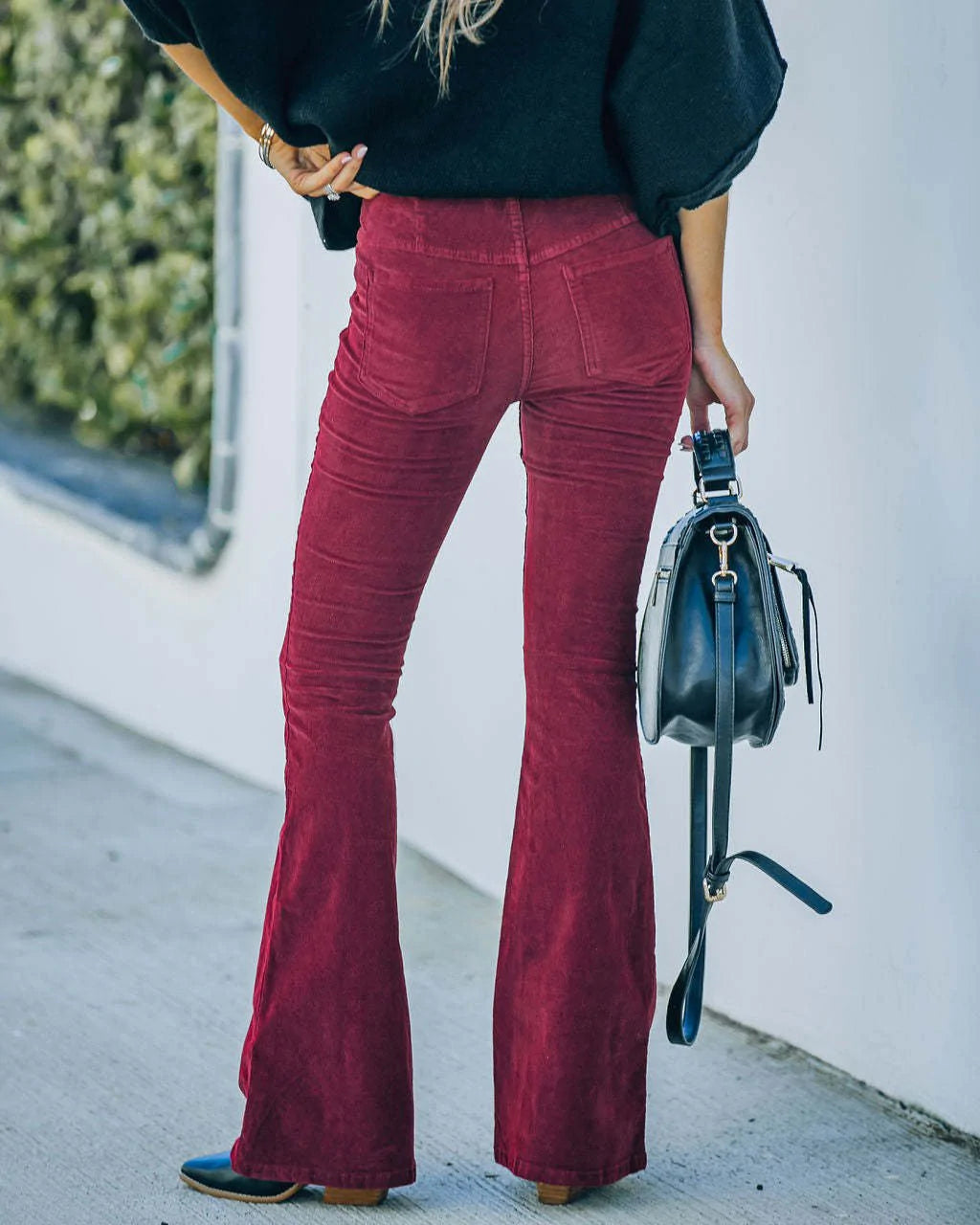 Selena Damenhose - Hochwertige Stoffhose mit Flare-Schnitt, Elegantes Design 4