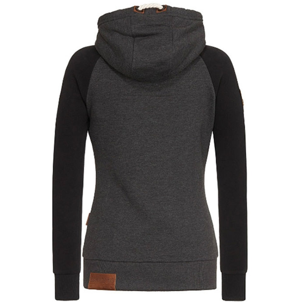 Sportlicher Damen Hoodie mit Reißverschluss – Warm, Bequem und Modern 1