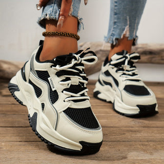 Stilvolle Damen Sneakers – Hohe Sohle, Komfortabel und Trendy 1
