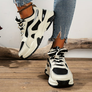 Stilvolle Damen Sneakers – Hohe Sohle, Komfortabel und Trendy 2