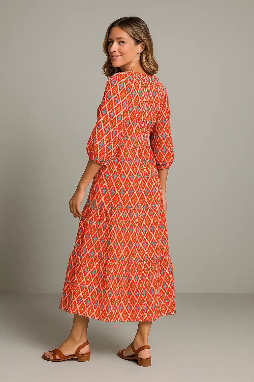 Tania | Boho Maxi Kleid für Damen mit Blumenmuster – Ideal als Maxikleid für Sommer und festliche Anlässe 5
