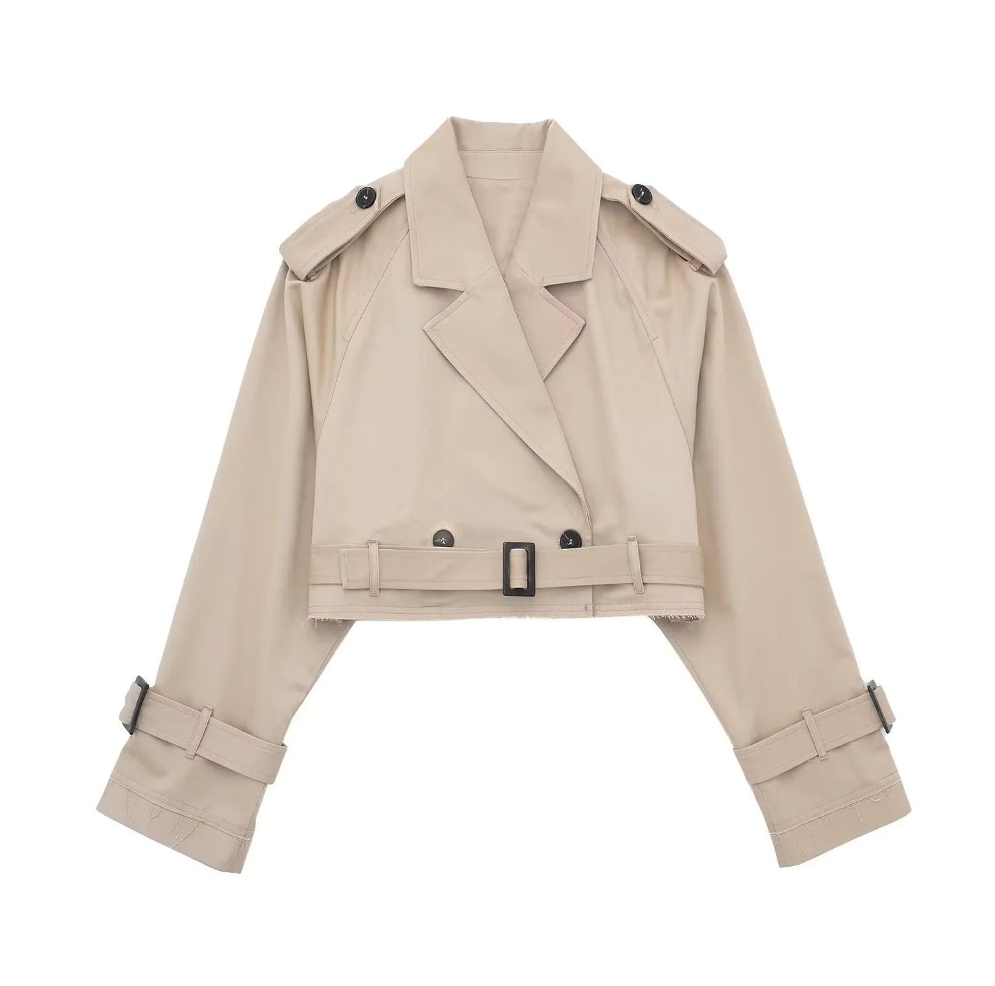 Tess | Kurzer Trenchcoat Damen Beige - Zeitloser Stil für Jede Gelegenheit 0