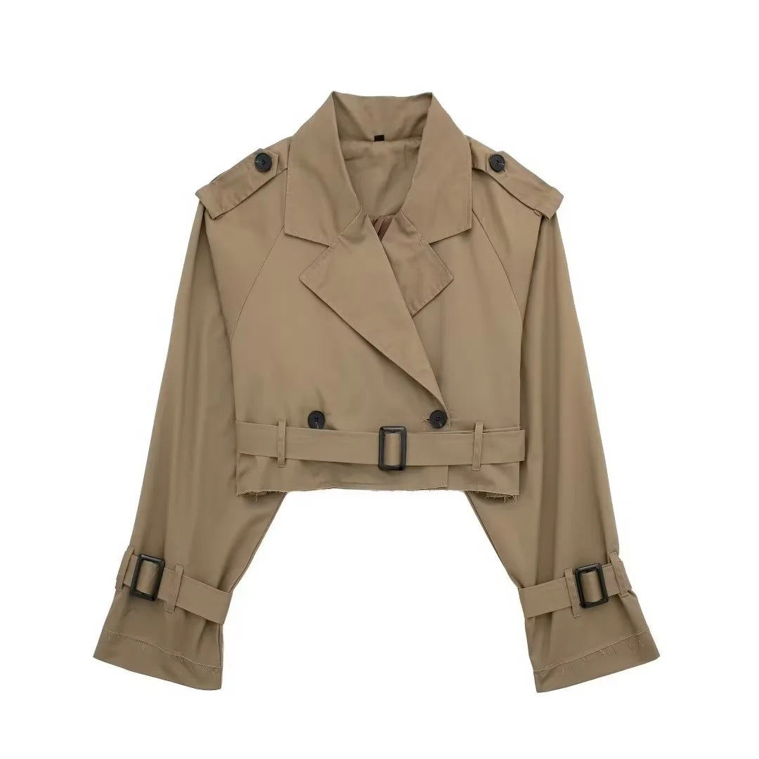 Tess | Kurzer Trenchcoat Damen Beige - Zeitloser Stil für Jede Gelegenheit 3