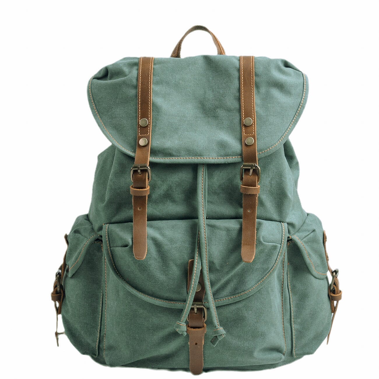 Vintage Canvas Rucksack mit mehreren Fächern – Komfortabel und praktisch für den täglichen Gebrauch 4