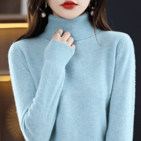 Women's Cashmere Turtleneck Sweater Hause Lune