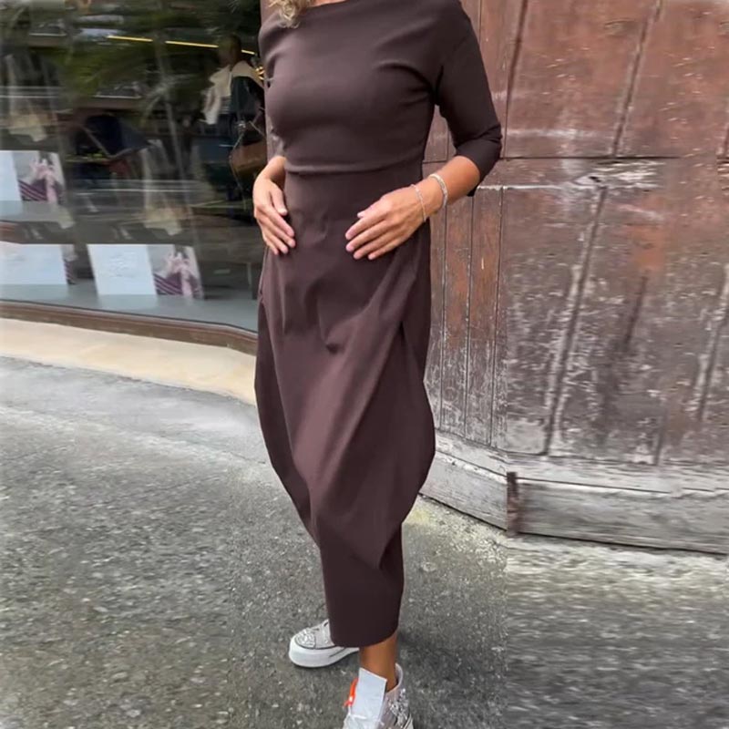 Annette | Elegantes Damenkleid Für Hochzeitsgäste Mit Praktischen Taschen-1