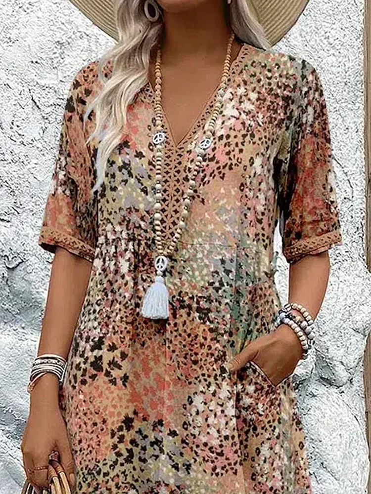 Nina | Elegantes Midi Kleid Für Damen – Vielseitiges Sommerkleid Für Feste Und Alltag-6