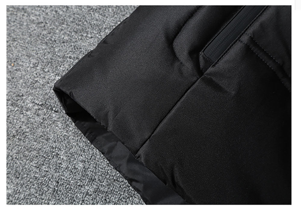 Męska puchowa kurtka zimowa z kapturem Hause Lune