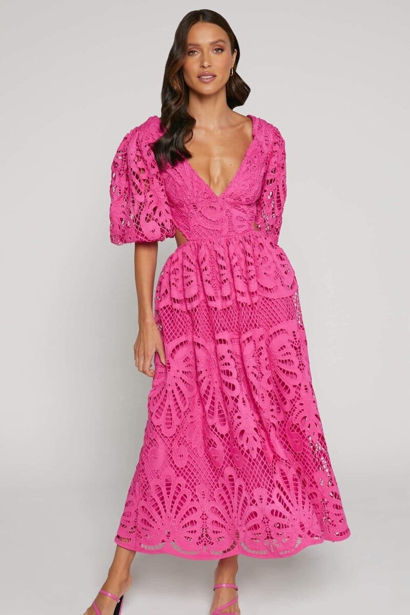 Marae | V-Ausschnitt Damenkleid Für Festliche Anlässe Und Hochzeiten-6