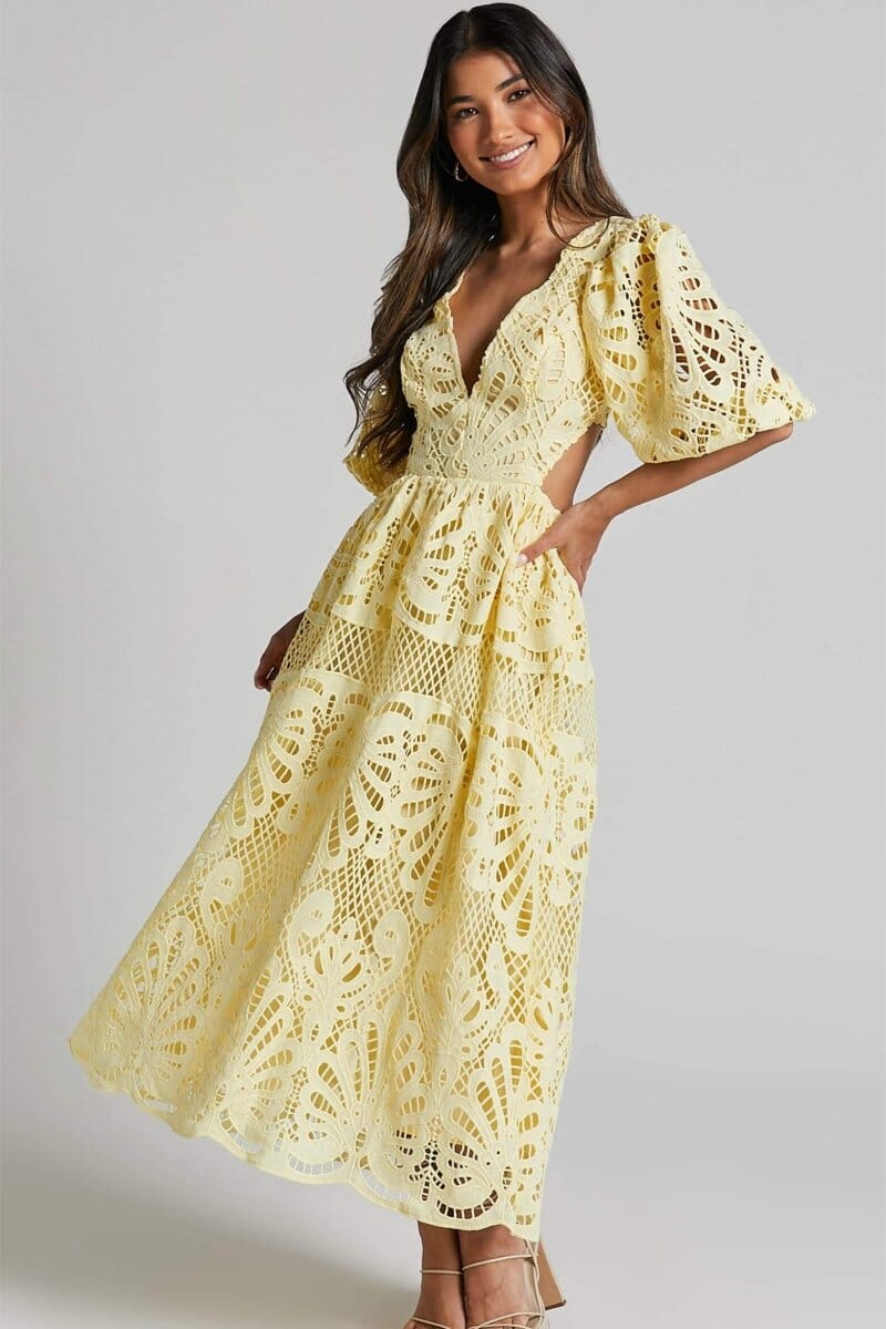 Marae | V-Ausschnitt Damenkleid Für Festliche Anlässe Und Hochzeiten-3