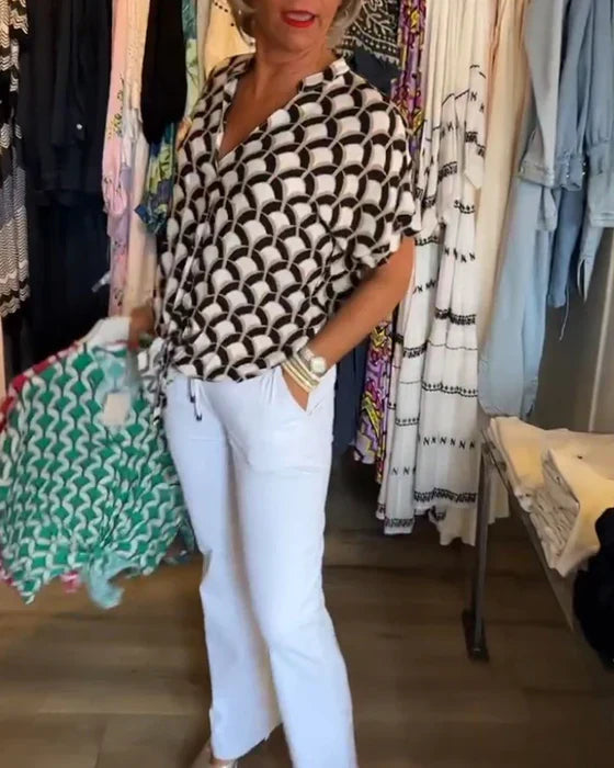 Glynis | V-Ausschnitt Top für Damen – Modisches Damen Top für Jeden Anlass-3