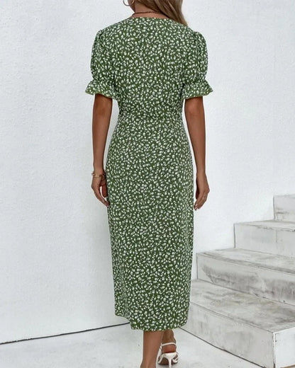 Sophie | Elegantes A-Linien Damenkleid Mit V-Ausschnitt Für Hochzeitsgäste-3