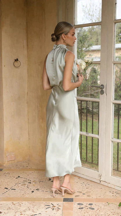 Élodie | Luxuriöses Abendkleid Aus Satin Für Hochzeiten Und Formelle Anlässe 4