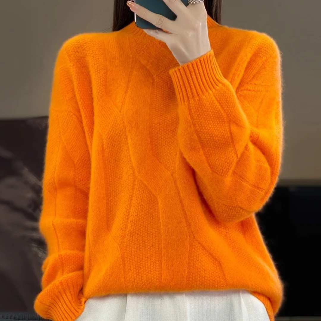 Amber / Loose Knit Wool Sweater Hause Lune