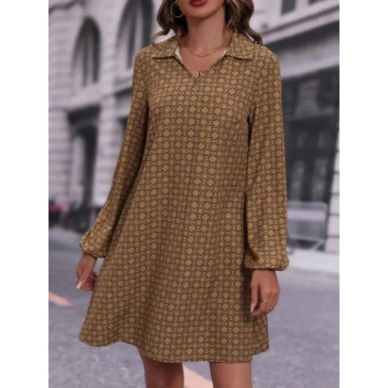 Variant image for Hazel | Langärmeliges A-Linien Damenkleid Für Stilbewusste Frauen-6