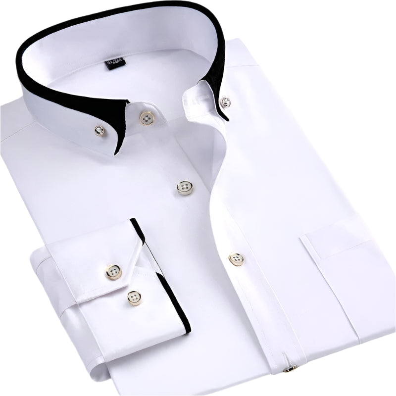 Elrik | Elegantes Langarm-Hemd Für Herren In Hochwertiger Baumwolle 3