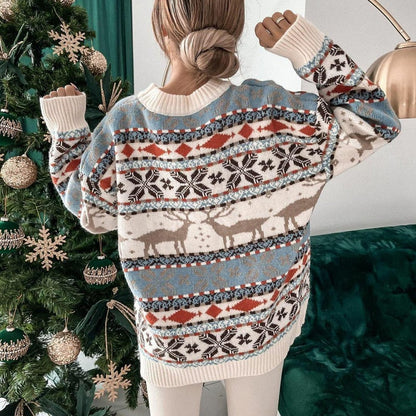 Super Kuscheliger & Warmer Damen Pullover im Weihnachts Look Hause Lune