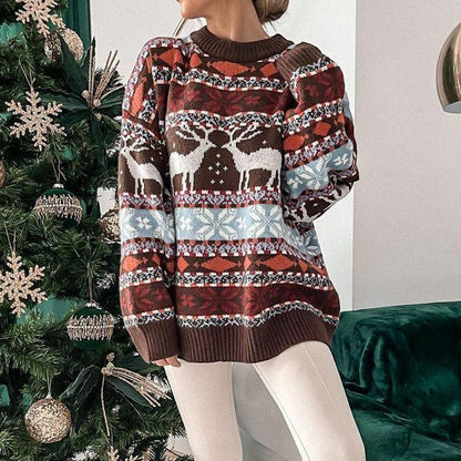 Super Kuscheliger & Warmer Damen Pullover im Weihnachts Look Hause Lune
