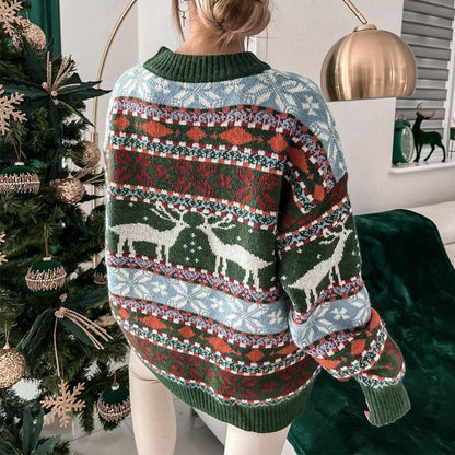 Super Kuscheliger & Warmer Damen Pullover im Weihnachts Look Hause Lune