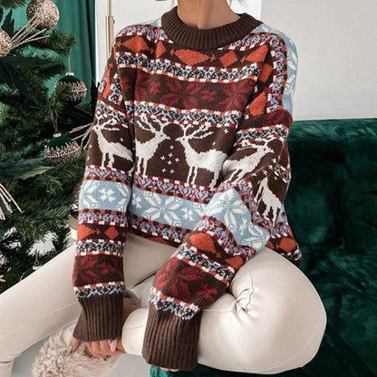 Super Kuscheliger & Warmer Damen Pullover im Weihnachts Look Hause Lune