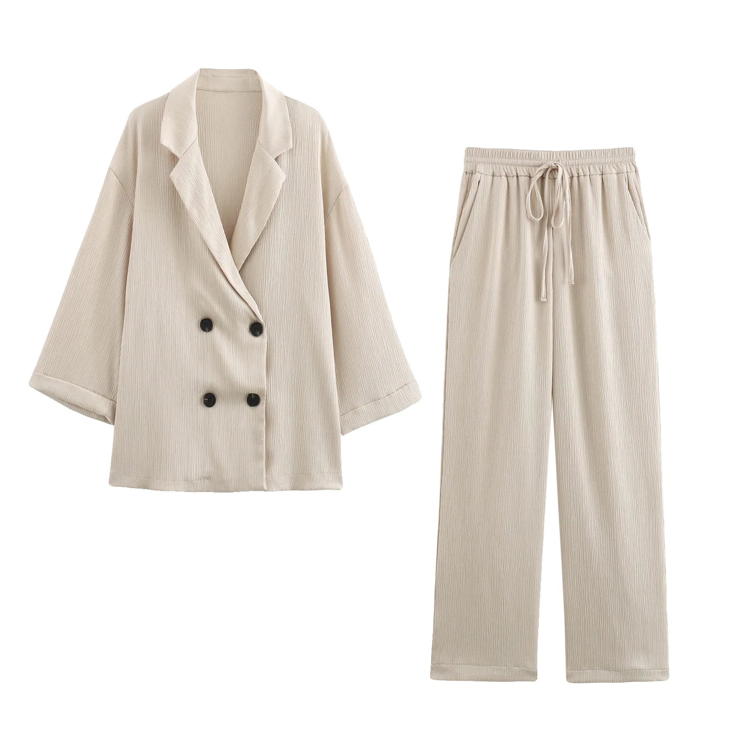 Variant image for Herumn | Damenanzug Blazer und Hosen Set im Casual Stil für Büro und Freizeit-1