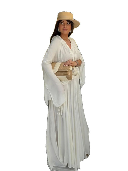 Variant image for Maxi Kleid | Elegantes Maxikleid Mit Rüschenkante Für Hochzeitsgäste Und Sommerveranstaltungen-4