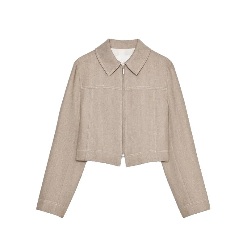 Variant image for Lässiges Damen Set | Baumwolle Leinen Crop Top und Gerade Hosen-3