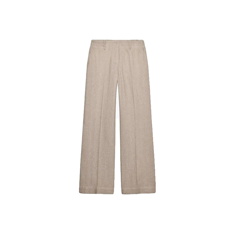 Variant image for Lässiges Damen Set | Baumwolle Leinen Crop Top und Gerade Hosen-5