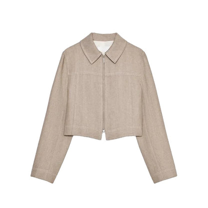 Variant image for Lässiges Damen Set | Baumwolle Leinen Crop Top und Gerade Hosen-12