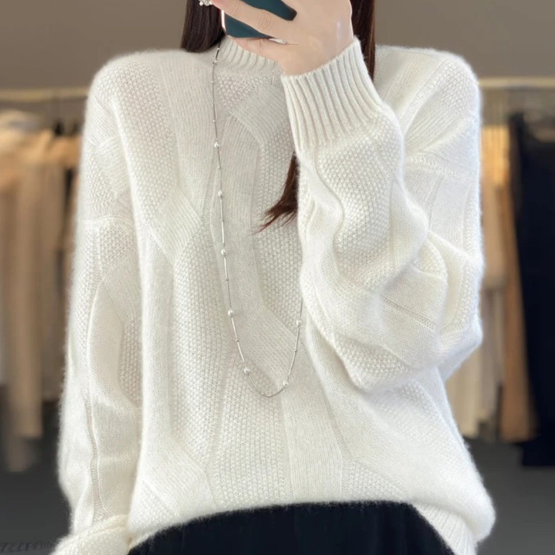 Amber / Loose Knit Wool Sweater Hause Lune