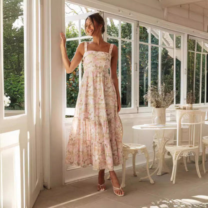 Runa | Festliches Damenkleid Mit Blumendruck Im Midi-Stil 3