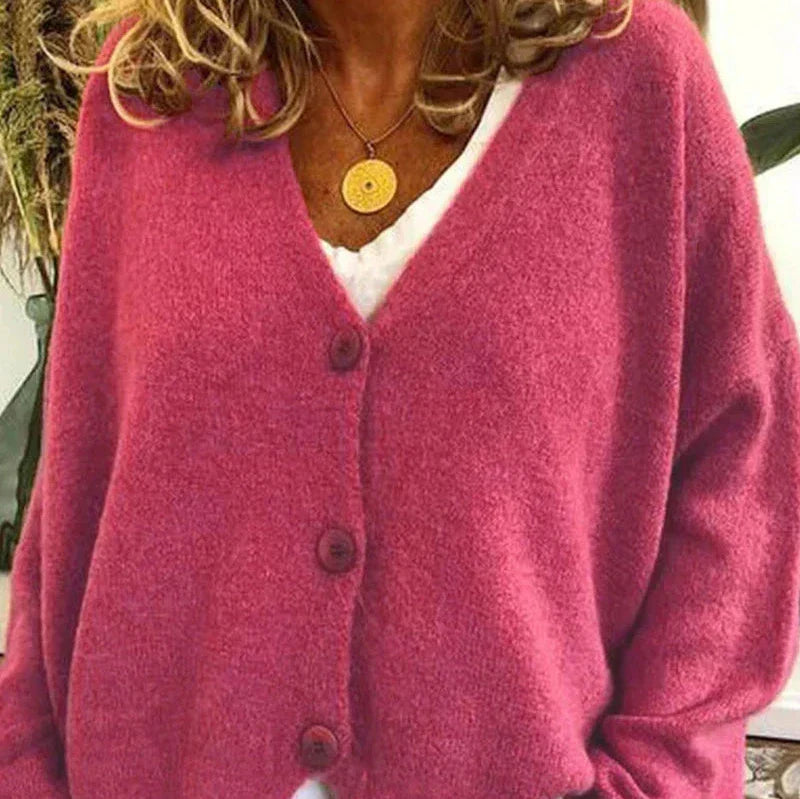 Women's Cardigan - V-Neck with Button Front Hause Lune