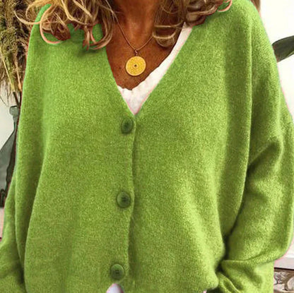 Women's Cardigan - V-Neck with Button Front Hause Lune
