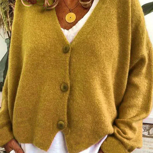 Women's Cardigan - V-Neck with Button Front Hause Lune