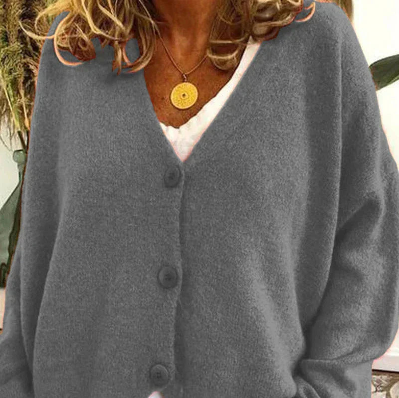Women's Cardigan - V-Neck with Button Front Hause Lune
