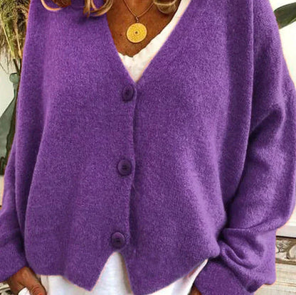 Women's Cardigan - V-Neck with Button Front Hause Lune