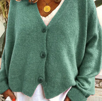 Women's Cardigan - V-Neck with Button Front Hause Lune