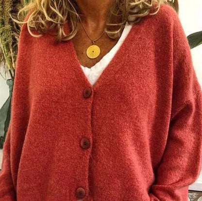 Women's Cardigan - V-Neck with Button Front Hause Lune