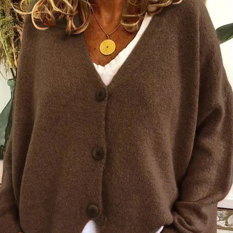 Women's Cardigan - V-Neck with Button Front Hause Lune