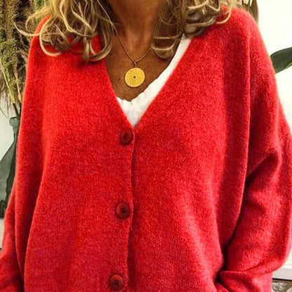 Women's Cardigan - V-Neck with Button Front Hause Lune