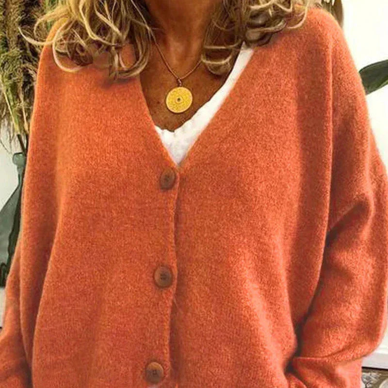 Women's Cardigan - V-Neck with Button Front Hause Lune