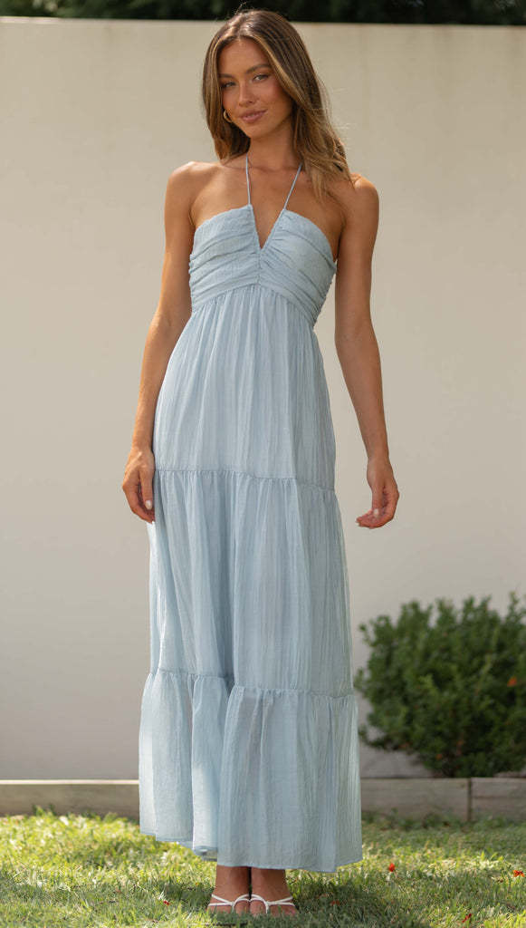 Variant image for Floor | Damen Kleid V-Ausschnitt im Eleganten Bohemian-Stil für Sommerabende-5