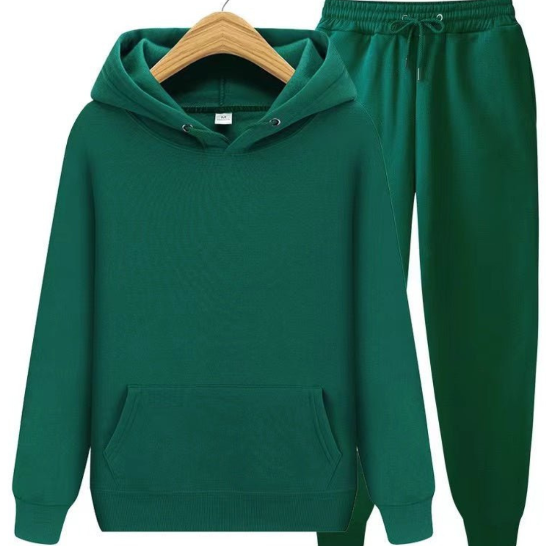 Herren Loose Fit Hoodie-und-Jogger-Set Hause Lune