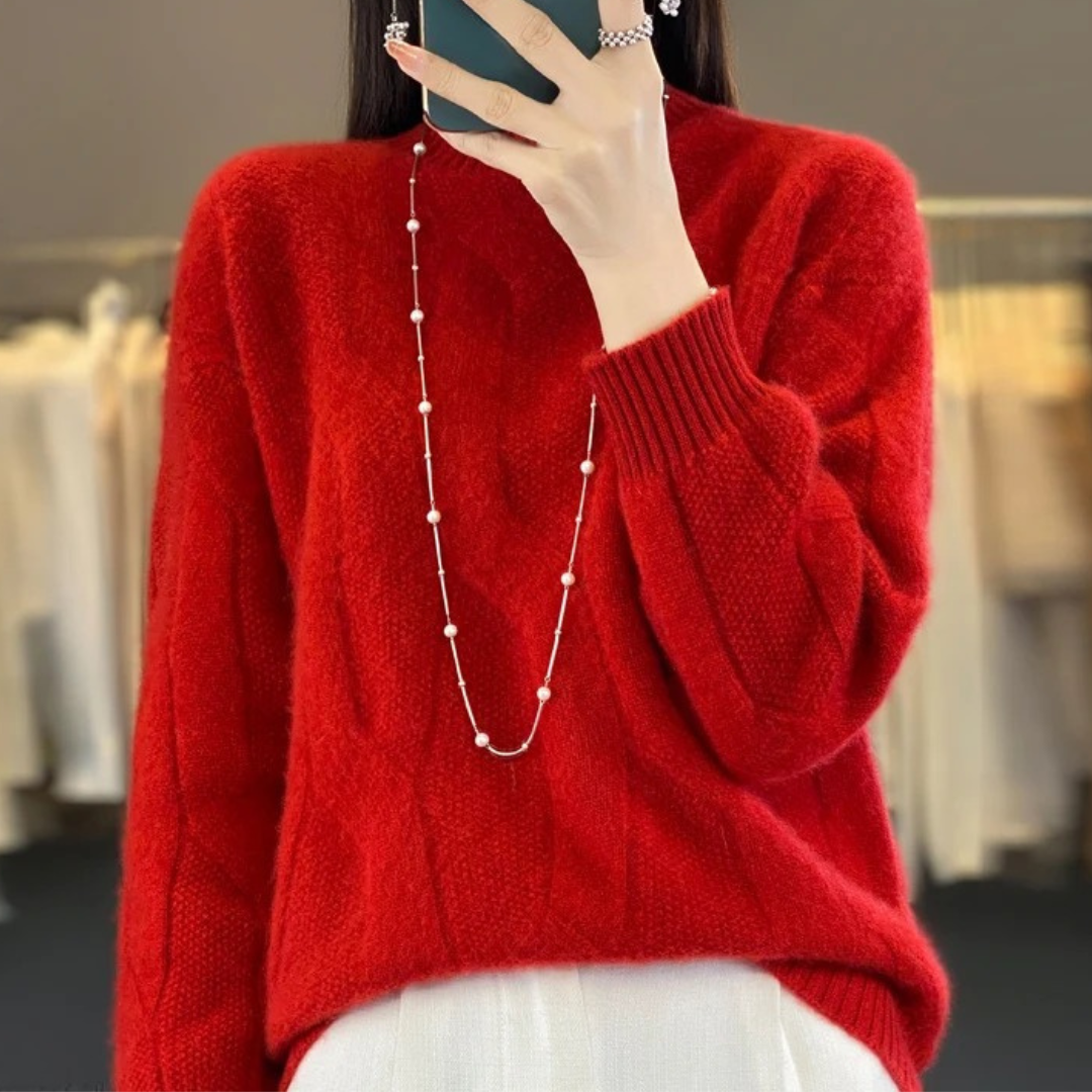 Amber / Loose Knit Wool Sweater Hause Lune