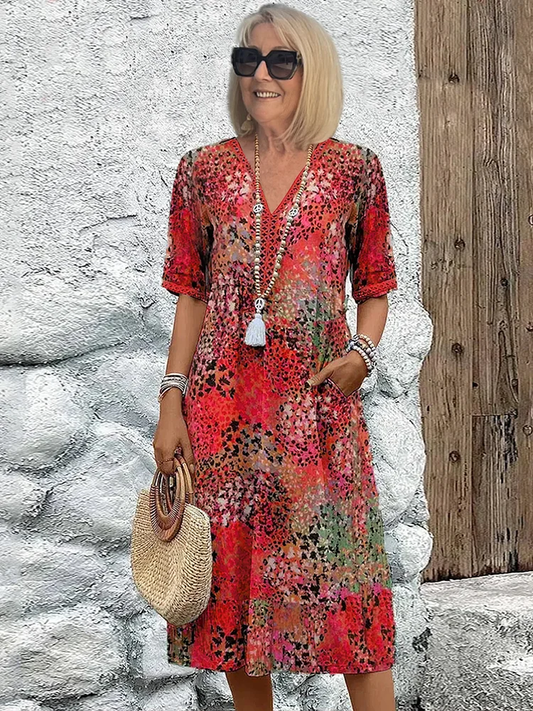 Nina | Elegantes Midi Kleid Für Damen – Vielseitiges Sommerkleid Für Feste Und Alltag-2