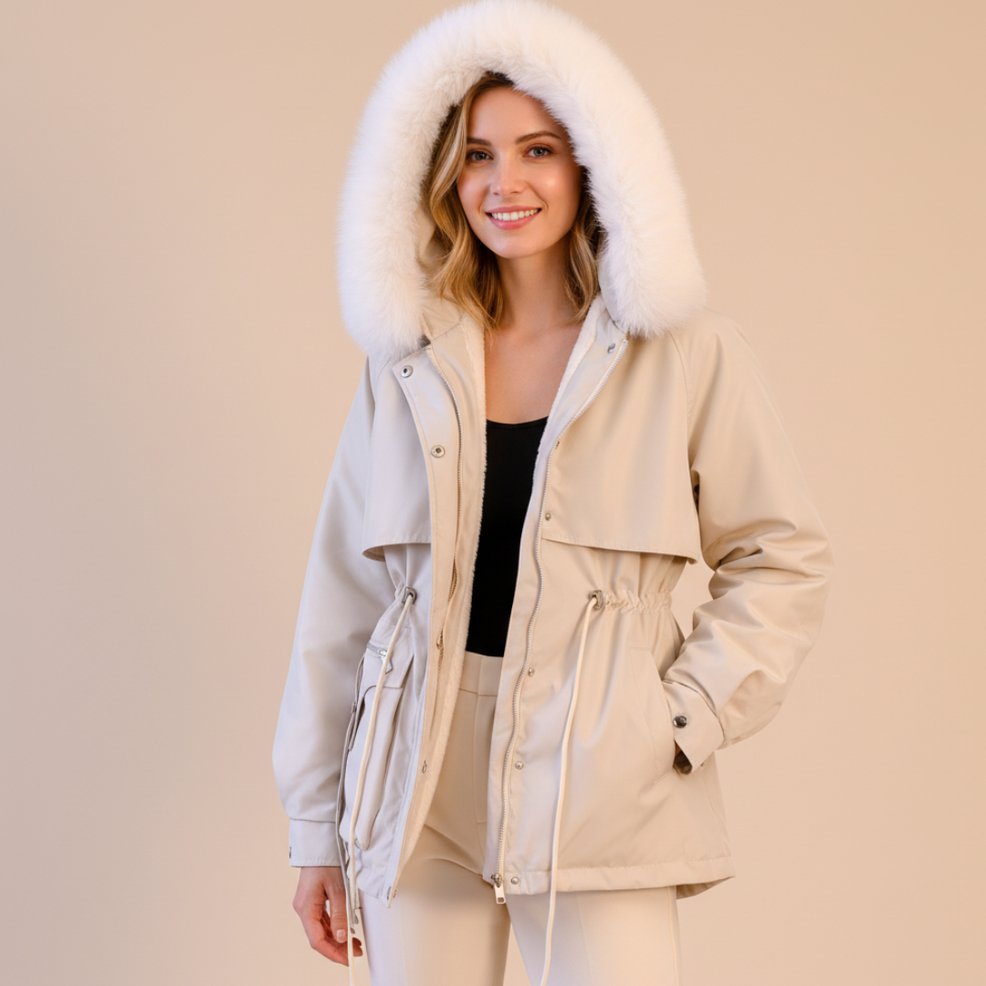 Damen Kapuzen Winterparka Hause Lune
