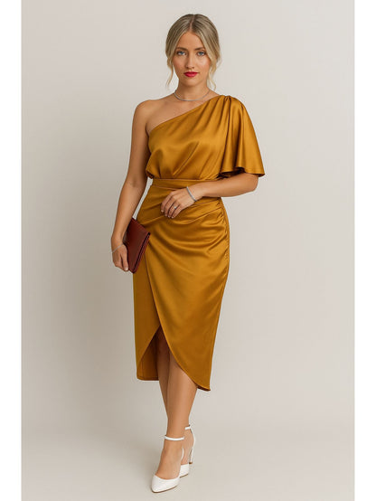 Carmen | Elegantes Ein-Schulter Maxikleid Hause Lune