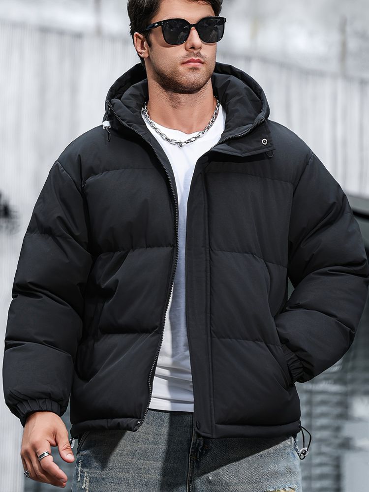 Herren Winterjacke Wasserdicht mit Kapuze Hause Lune