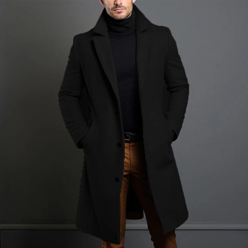Herren Wintermantel | Slim Fit Langer Mantel Hause Lune
