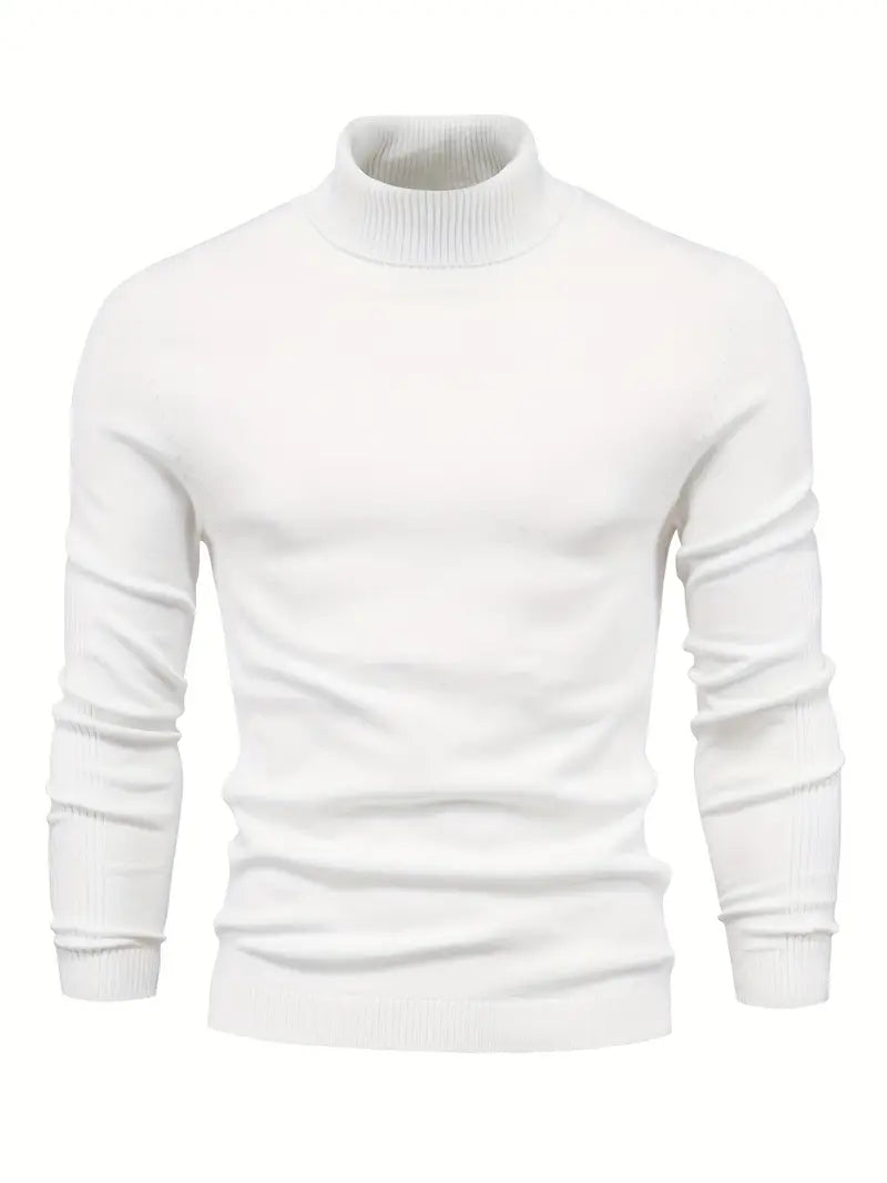 Pullover Herren Rollkragen Slim Fit | Langarm Smart Casual Hause Lune